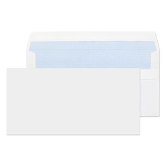 1 TO 200 DL PLAIN ENVELOPES SELF SEAL WHITE 90 gsm WITH N0 WINDOW 110 X 220 mm 