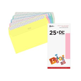 Wallet Peel and Seal Assorted DL+ 114x229 120gsm Envelopes