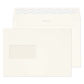 Wallet Peel and Seal Window High White Wove C5 162x229 120gsm Envelopes