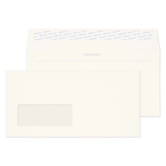 Wallet Peel and Seal Window High White Wove DL 110x220 120gsm Envelopes