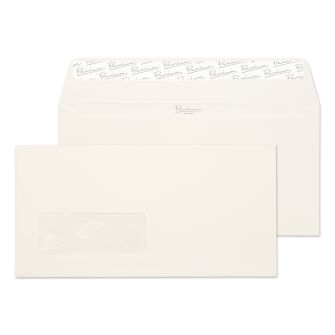 Wallet Peel and Seal Window High White Laid DL 110x220 120gsm Envelopes