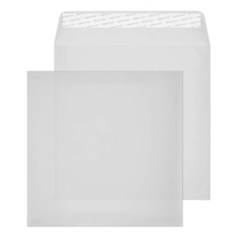 Square Wallet Peel and Seal Translucent White 220x220 110gsm Envelopes