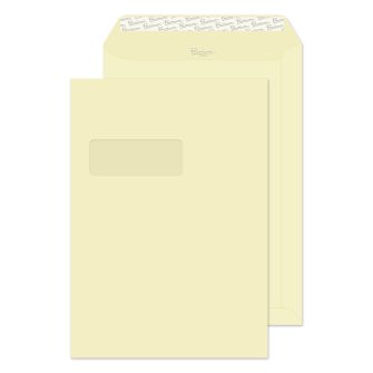 Pocket Peel and Seal Window Vellum Wove C4 324x229 120gsm Envelopes