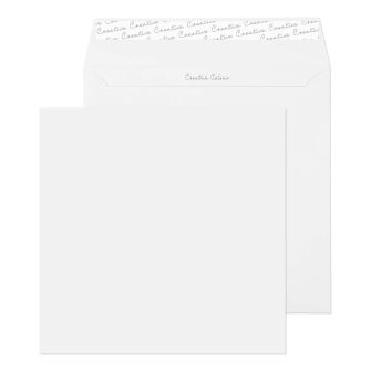 Square Wallet Peel and Seal Ice White 220x220 120gsm Envelopes