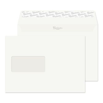 Wallet Peel and Seal Window Oyster Wove C5 162x229 120gsm Envelopes