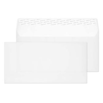Wallet Peel and Seal Translucent White 90GM BX500 DL 110x220 Envelopes