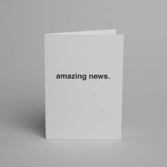 Sage, Amazing News Cards & Envelopes, 5X7, Pack of 10