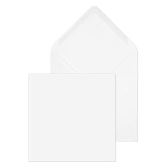 Square Banker Invitation Gummed White 159x159 100gsm Envelopes