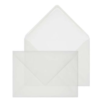 Invitation Gummed Translucent White 90GM BX500 C5 162x229 Envelopes