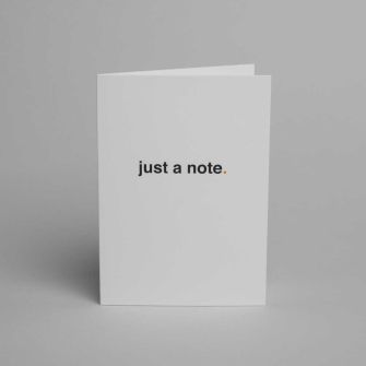 Blake Sage Just a Note Ice White Note Cards with envelopes 5 x 7 (127mm x 176mm) Pack of 10
