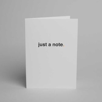 Blake Sage Just a Note Ice White Note Cards with envelopes A6 148mm x 105mm - Pack of 10