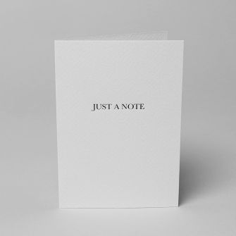 Blake Sienna Just a Note Pure White Note Cards with envelopes A6 148mm x 105mm - Pack of 5