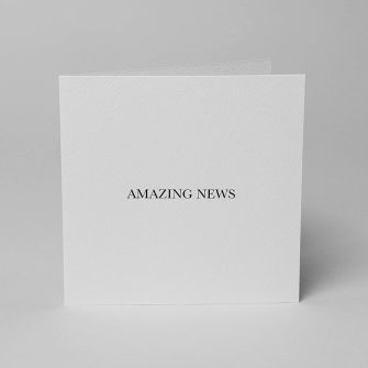Sienna, Amazing News Cards & Envelopes, Square, Pack of 5