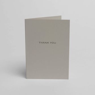 Blake Indigo Thank You Pale Grey Note Cards with Dark Grey envelopes A6 148mm x 105mm - Pack of 5
