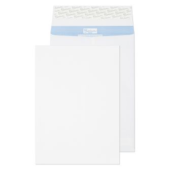 Tear Resistant Gusset Pocket Peel and Seal White B4 352x250x25 125gsm Envelopes