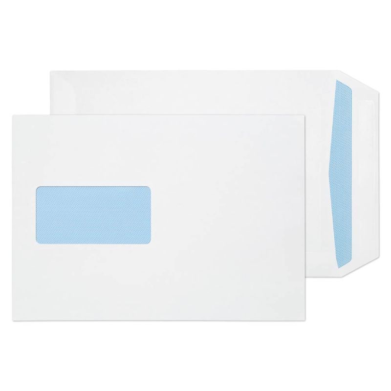 Boîte de 500 Blanc Naturel Blake Purely Environmental C5 229 x 162 mm 90 g/m² Enveloppes Pochettes Autocollante RE6455 
