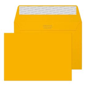 114×162mm Pumpkin Orange C6 120gsm Peel & Seal enveloppes 