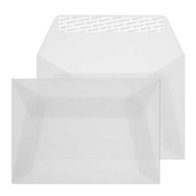 Wallet Peel and Seal Translucent White C6 114x162 110gsm Envelopes