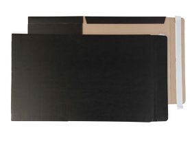 Book Wrap Peel and Seal Jet Black A2+ and SRA2 475x650x50