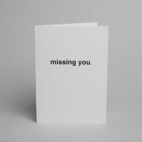 Sage, Missing You Cards & Envelopes, 5X7, Pack of 10