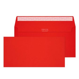 Wallet Peel and Seal Pillar Box Red DL+ 114x229 120gsm Envelopes