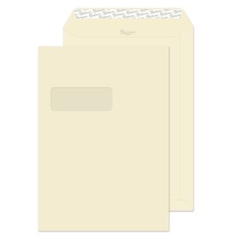 Pocket Peel and Seal Window Cream Wove C4 324x229 120gsm Envelopes