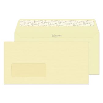 Wallet Peel and Seal Window Vellum Laid DL 110x220 120gsm Envelopes