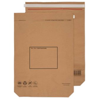 Kraft Mailing Bag Peel and Seal Natural Brown 600x480x80 110gsm