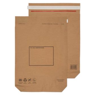 Kraft Mailing Bag Peel and Seal Natural Brown 480x380x80 110gsm